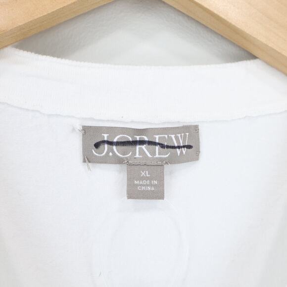 J.Crew Sweater Shell Premium Ultra Fine Cotton White Size XL NWT - Picture 4 of 8